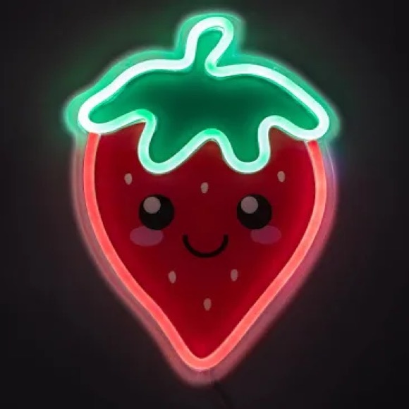 Other - Strawberry Neon Wall Light - Red and Green